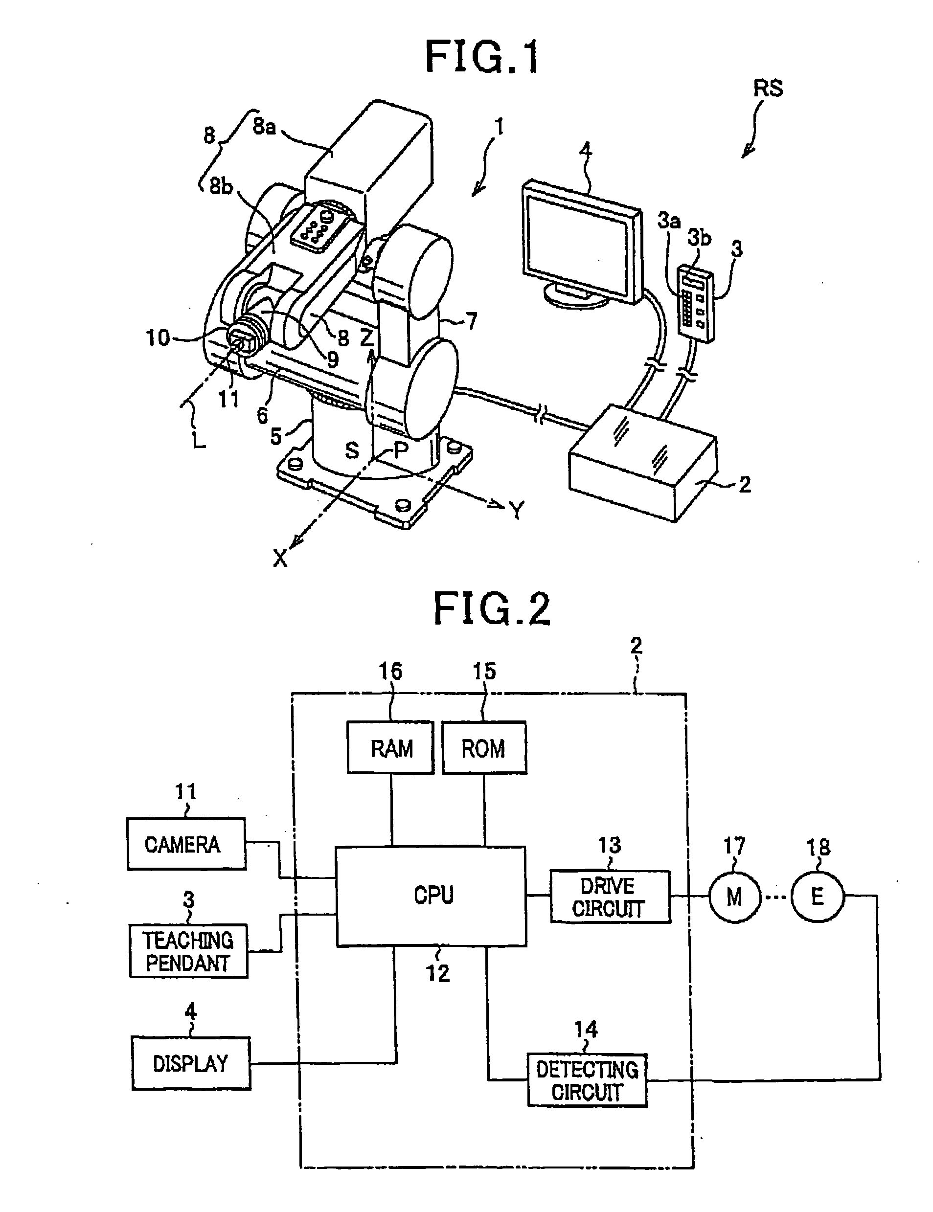 Apparatus for determining pickup pose of robot arm with camera