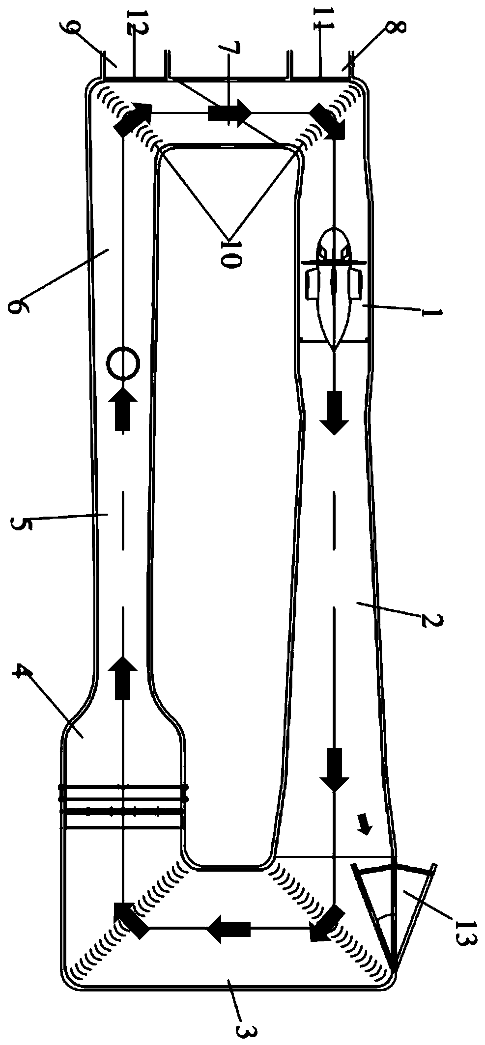 Reflux dual-purpose gustiness wind tunnel