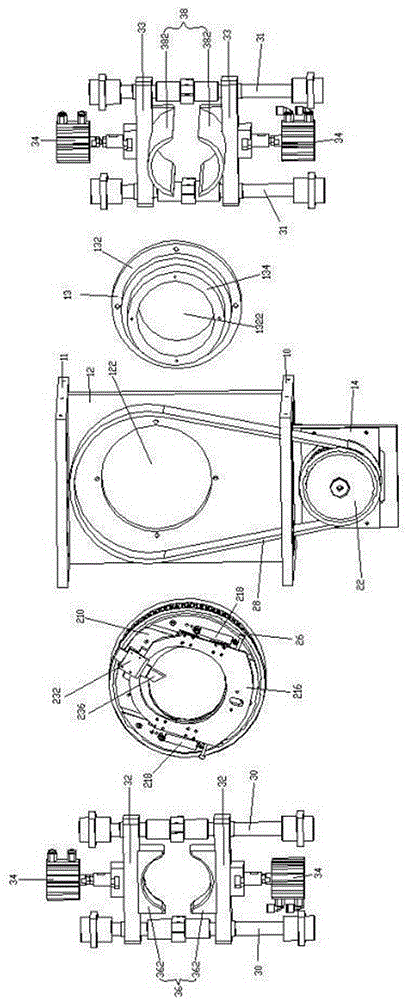 Centrifugal rotary cutting mechanism for thermal shrinkage pipe