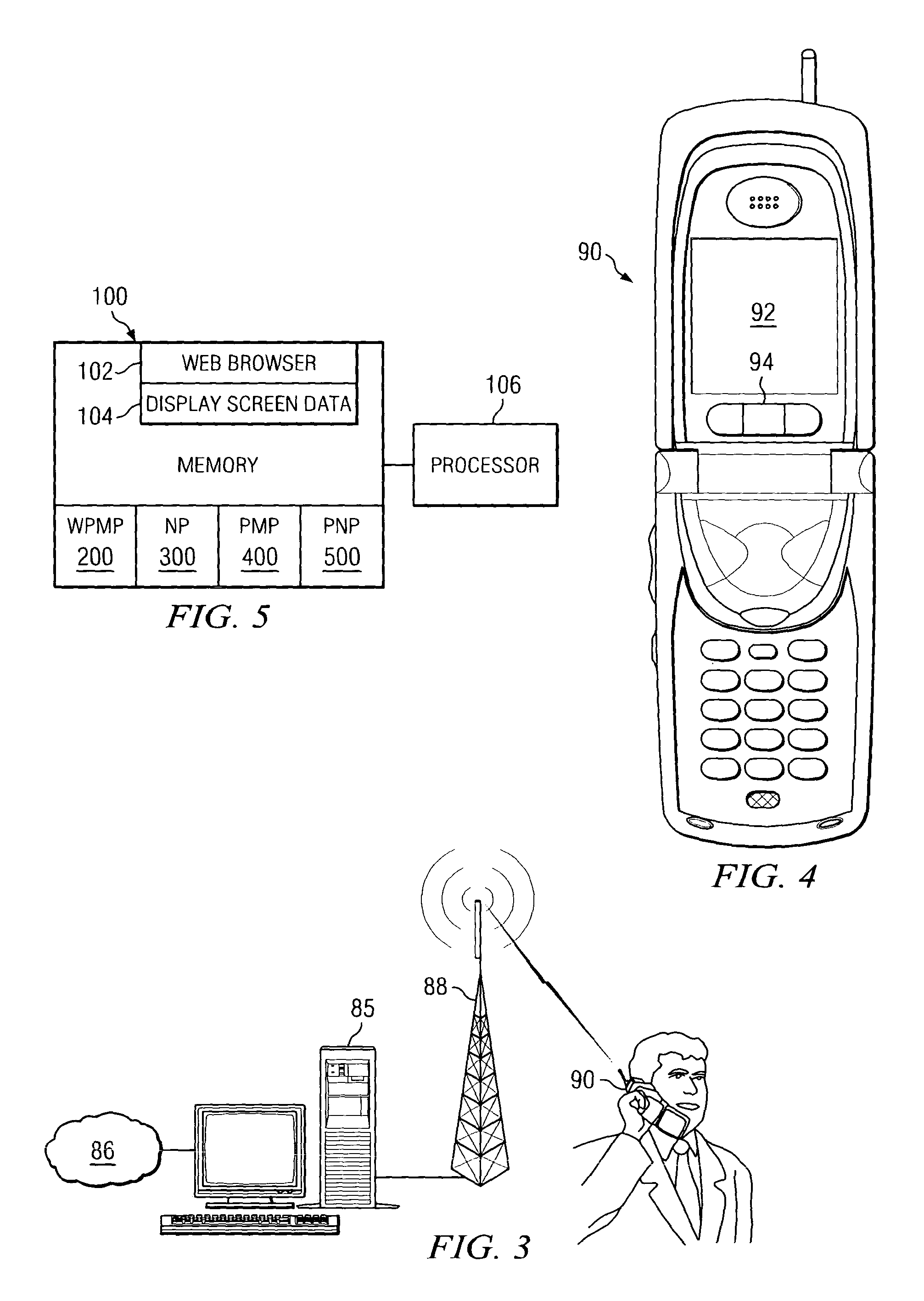 Apparatus and method for distributing portions of large web pages to fit smaller constrained viewing areas