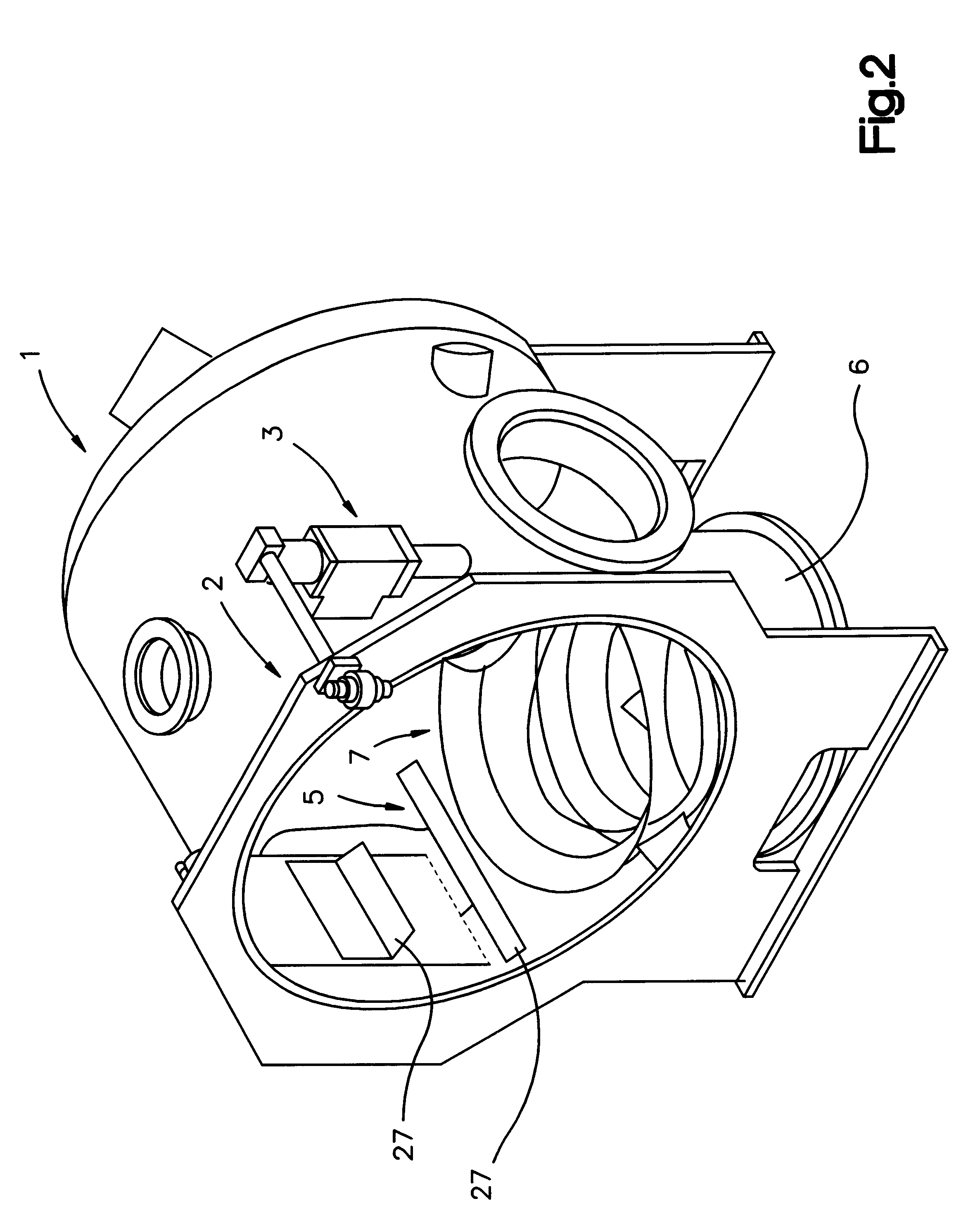 Assembly for controlling the gas flow in a plasma spraying apparatus