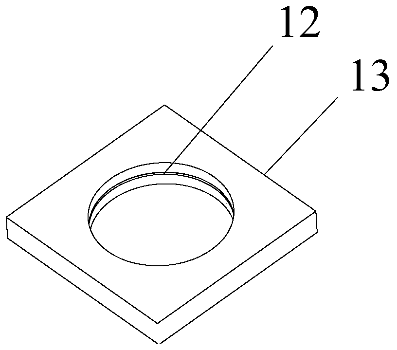 Triaxial instrument device realizing variable dimension muddy water splitting test and using method thereof