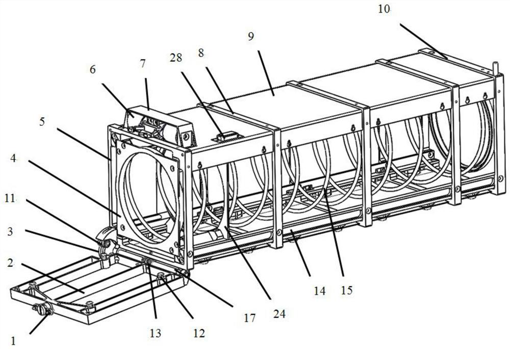 A cubic star unlocking and separating mechanism and its separating method