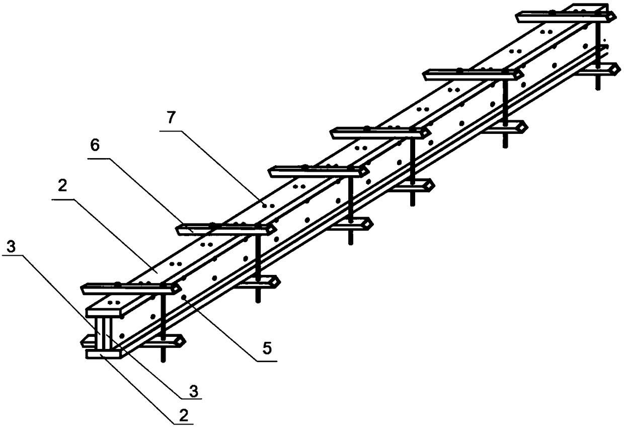Manufacturing method of internally arranged thin-wall H-shaped steel and wood composite beam