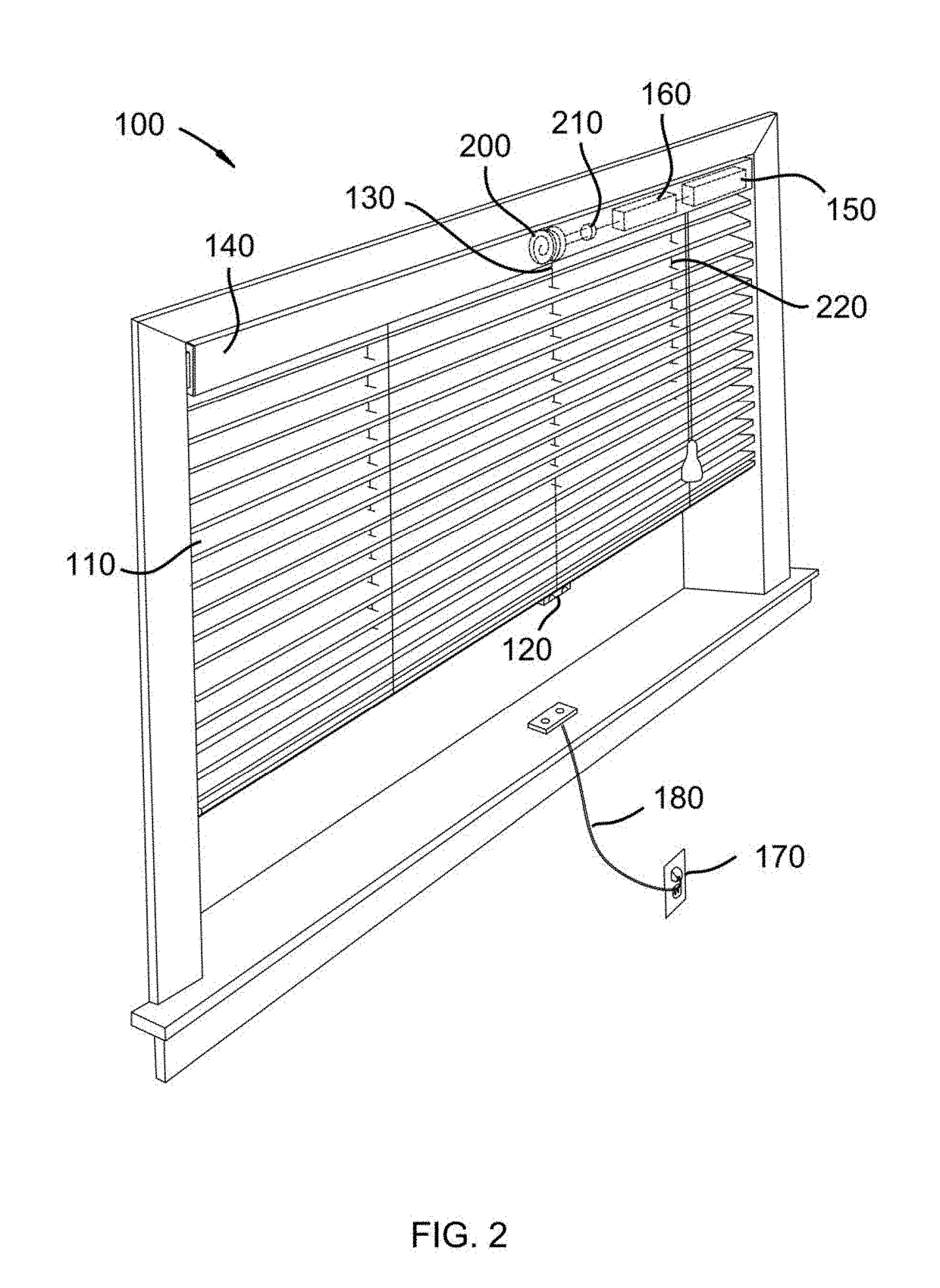 Rechargeable Powered Covering for a Architectural Opening