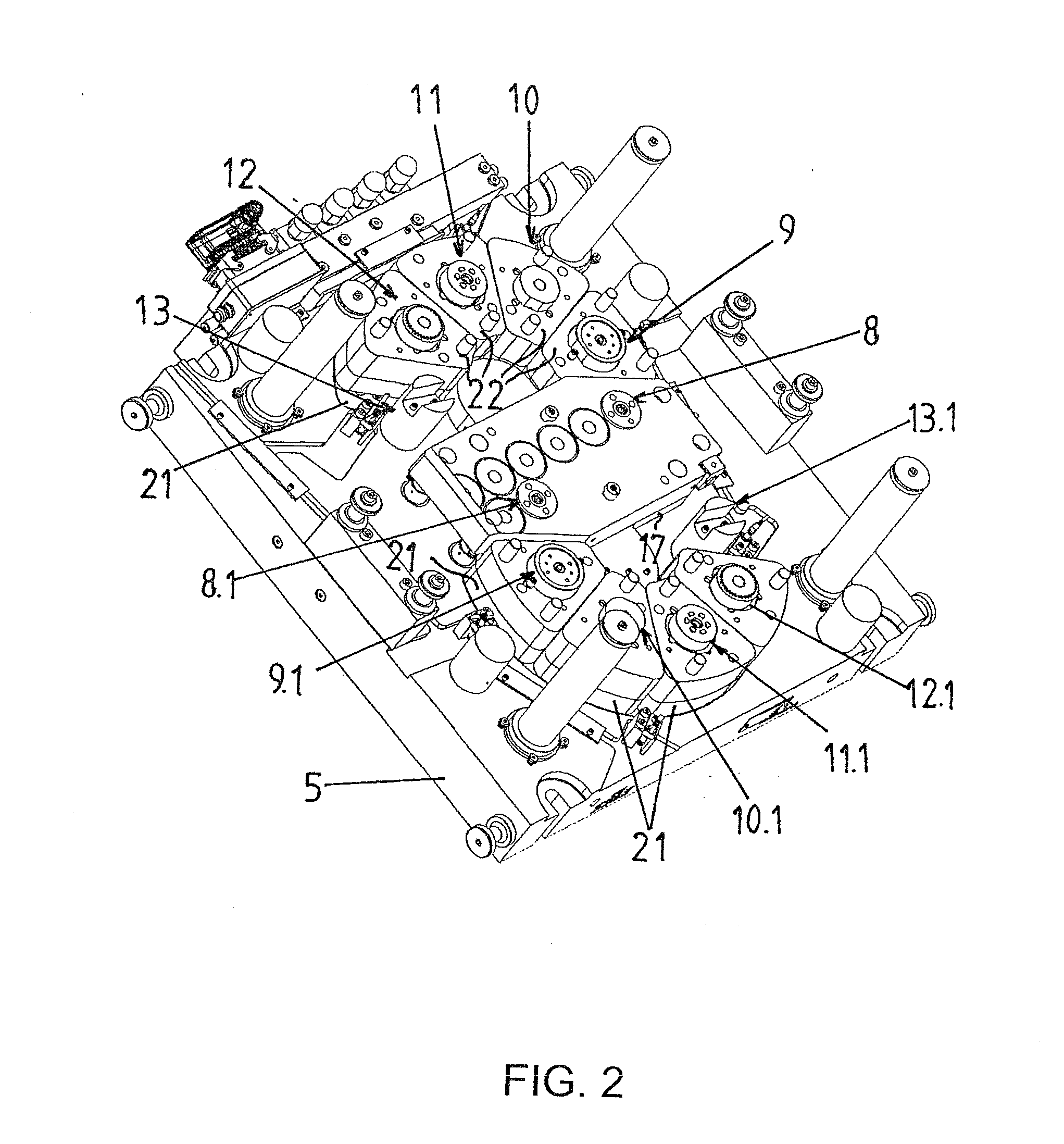 Device and method for transferring workpieces into and out of a tool