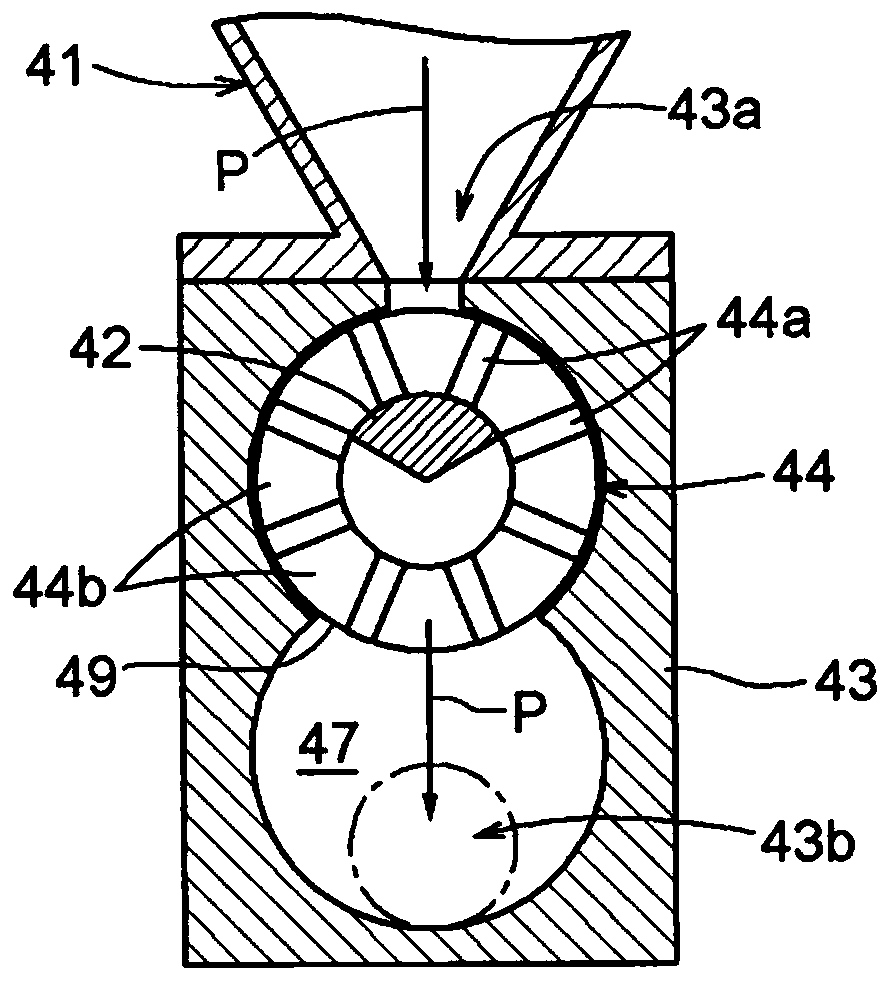 Dispersion/mixture system with dispersion/mixture pump used for manufacturing slurry containing carbon