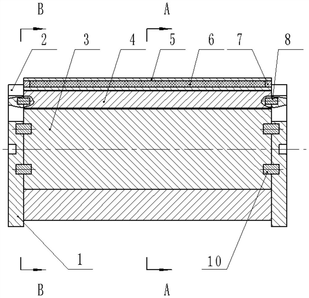 Multi-stage supporting type multi-section control drum for horizontal reactor