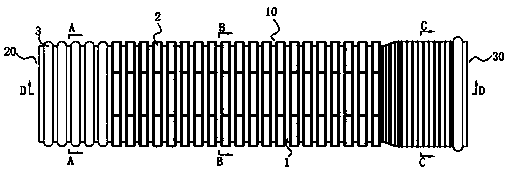Outer polygonal reinforced corrugated pipe and forming process thereof