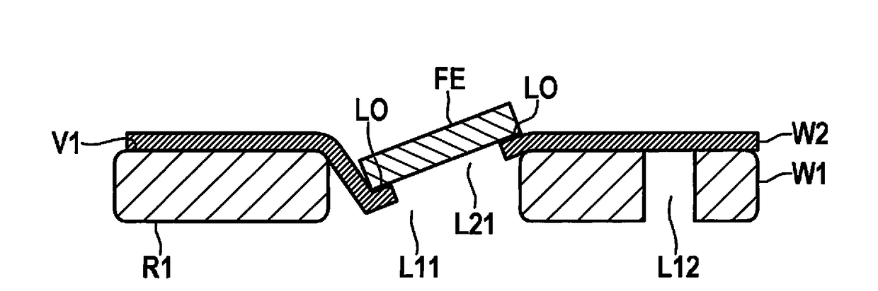 Manufacturing method for a micromechanical device including an inclined optical window and corresponding micromechanical device