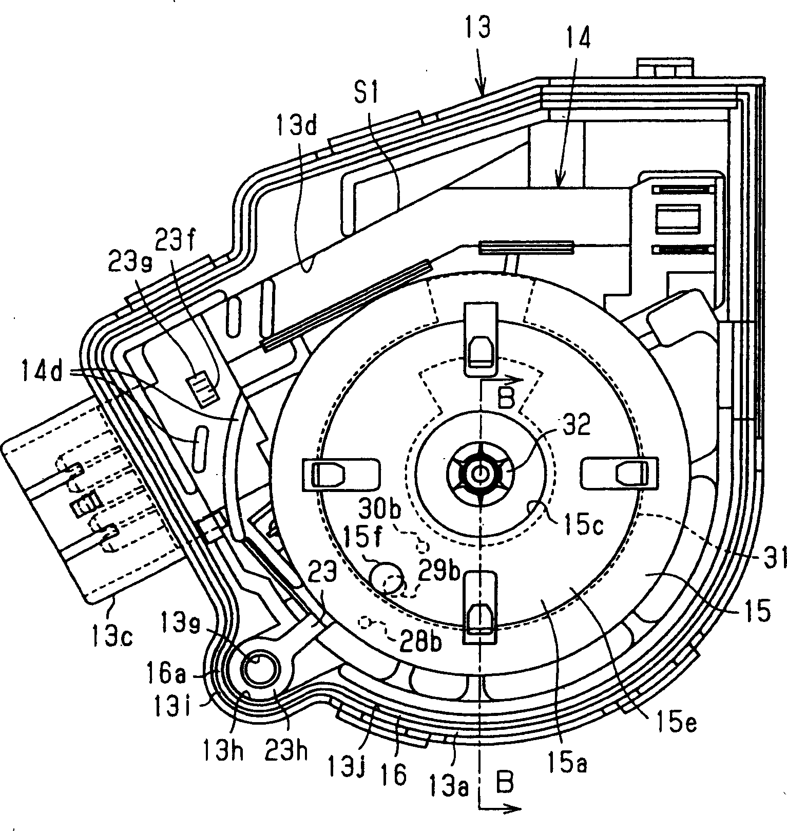 Casing structure and motor