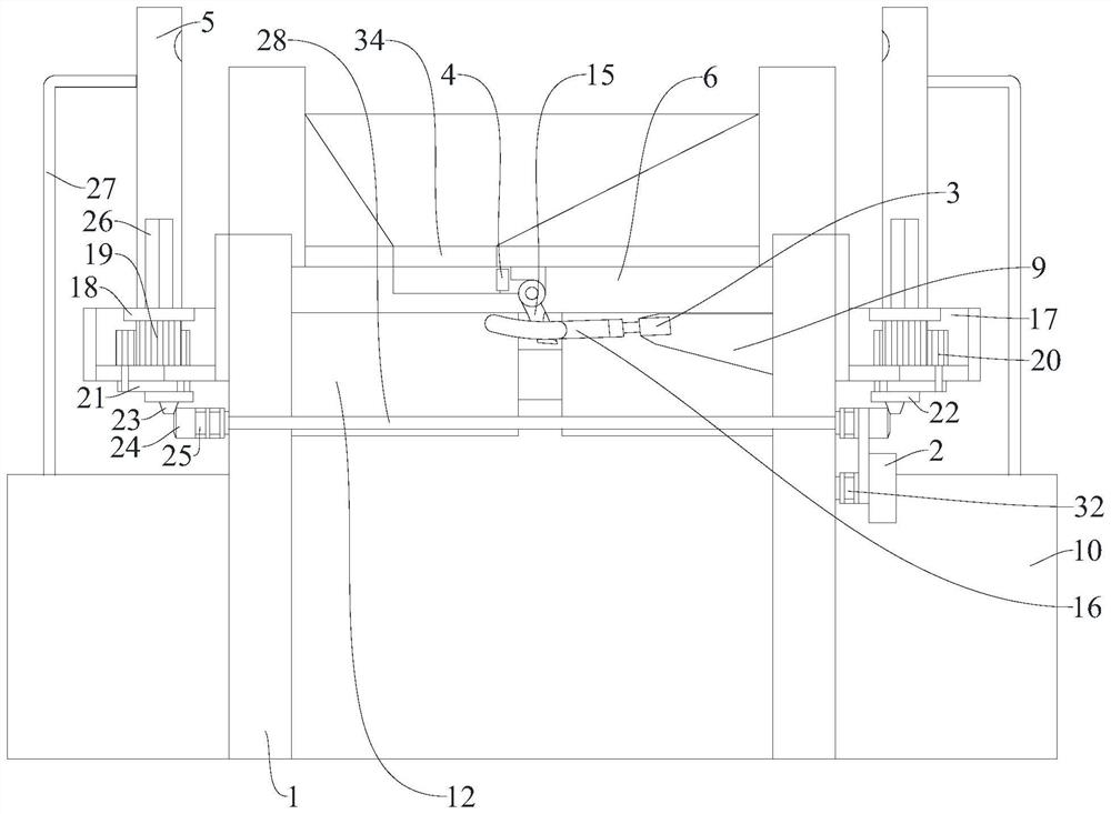 Clamping and transferring mechanism for automobile lock manufacturing and spraying