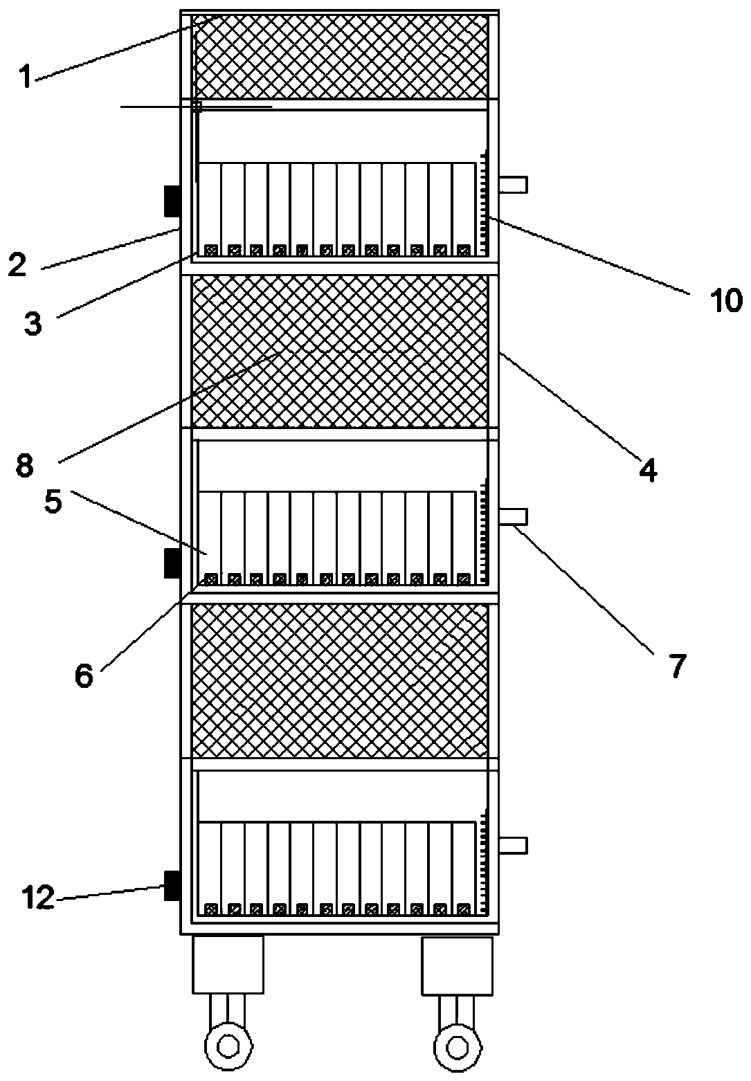 Chinese angelica seedling breeding box for traditional Chinese medicine planting