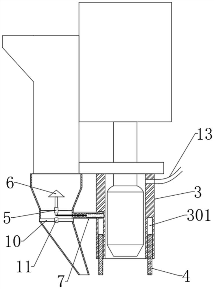 Excess material early warning type submerged arc welding machine and using method thereof