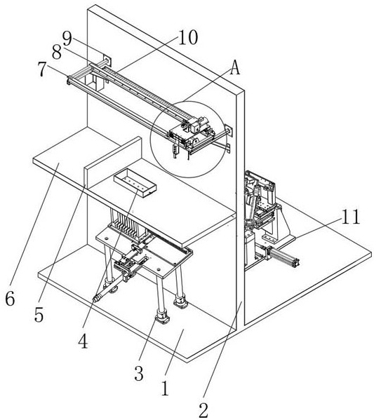 A wheel axle disassembly and assembly equipment