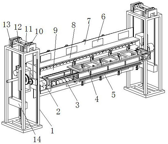 An intelligent turning device for welding and processing the main girder of bridge crane