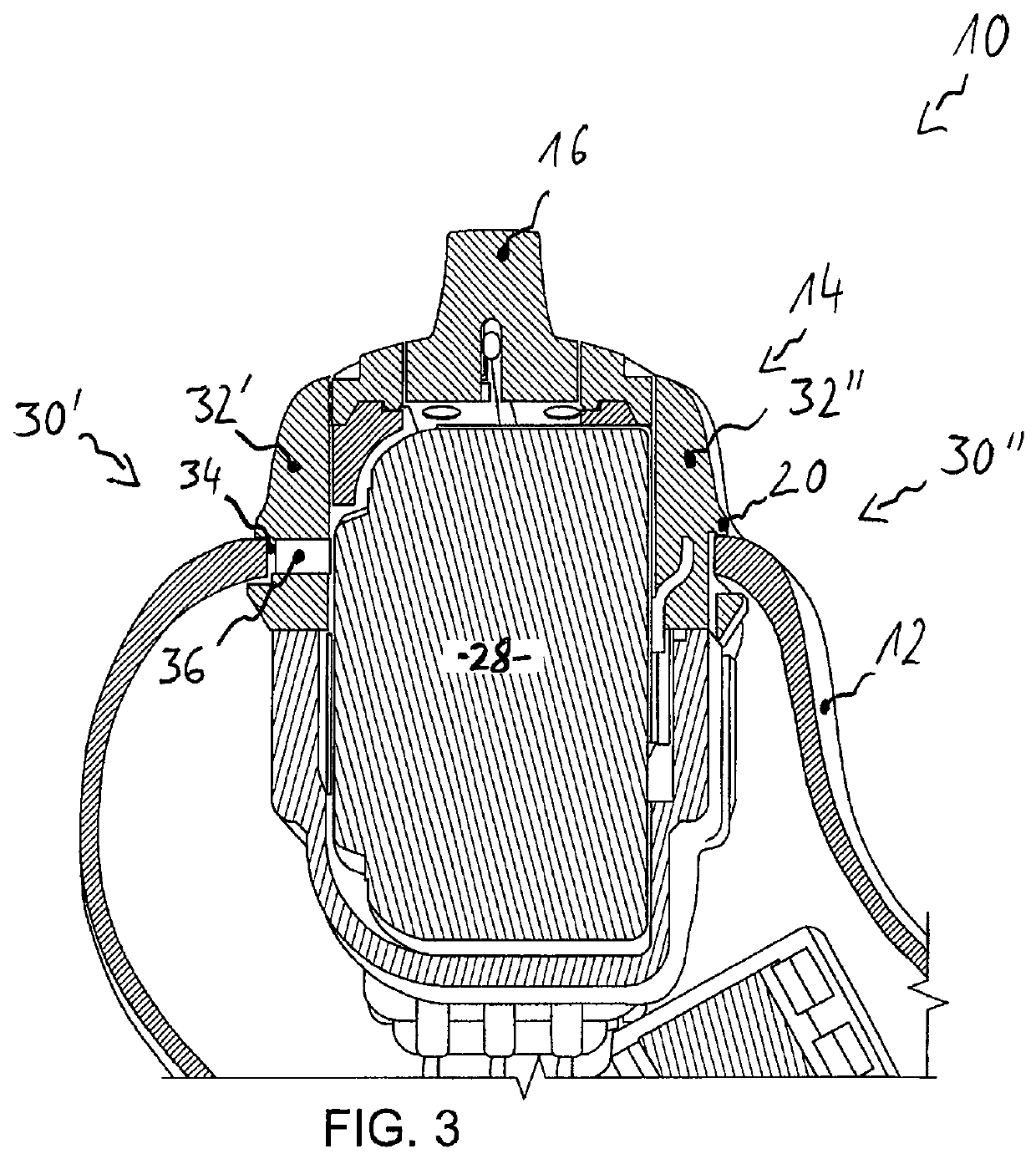 Module of a hearing device, a removal tool, a hearing device and a method of separating a module from a housing