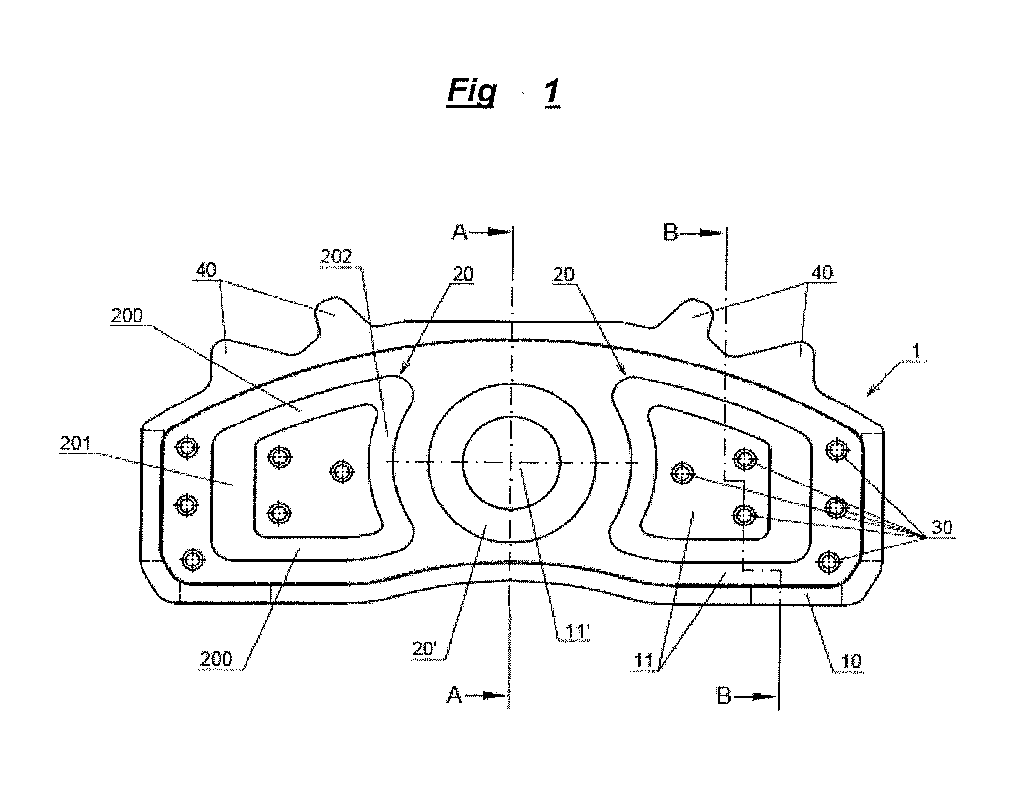 Method for reducing the weight of a friction lining carrier plate
