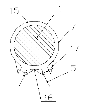 Tube-jet combined pile supporting underground wall structure and construction method for same