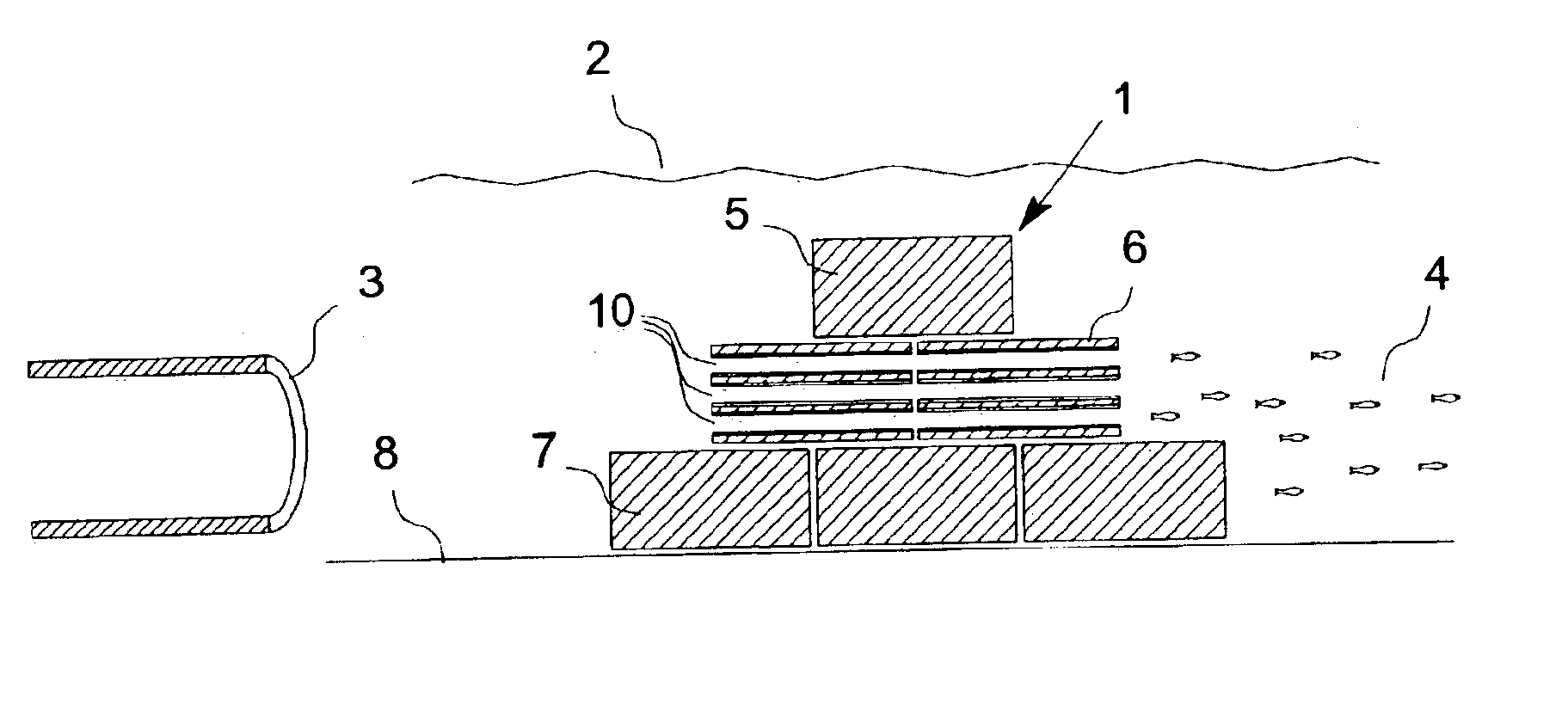 Porous dike intake structure for fish diversion