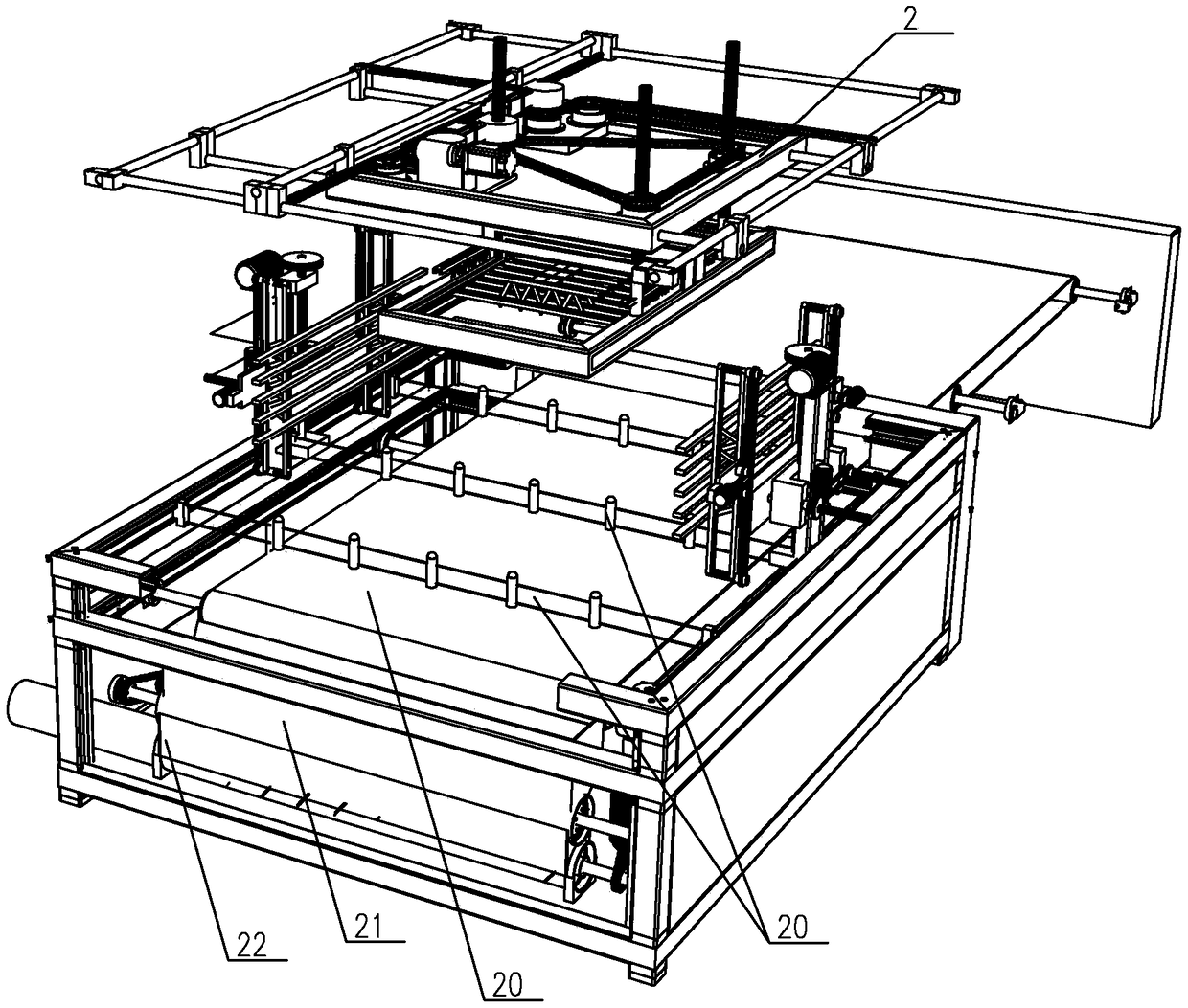 EPE sheet cutting machine with mincing mechanism