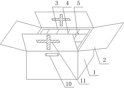 Box used for fruit logistics transportation