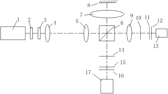 Compound differential type long-focus measuring device based on Talbot effect