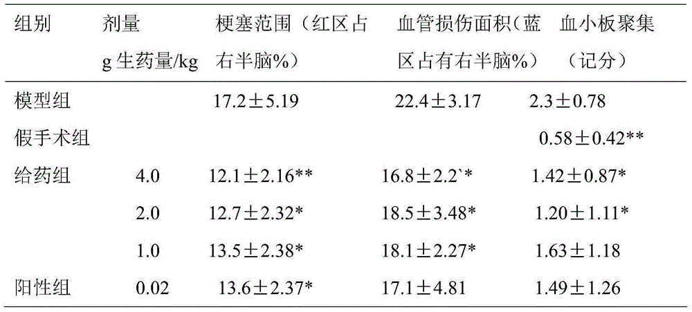 Application of traditional Chinese medicine composition to preparation of drugs for treating ischemic brain injury