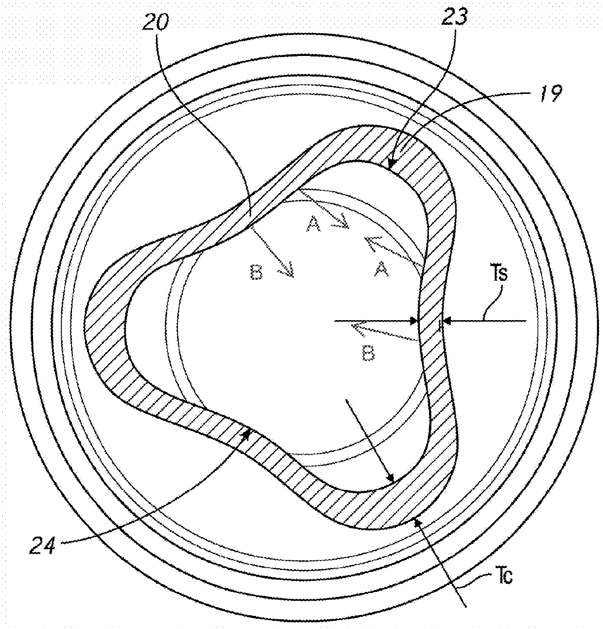 Secure collapse teatcup liner