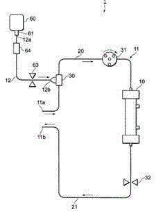 Blood purification apparatus with detachable line