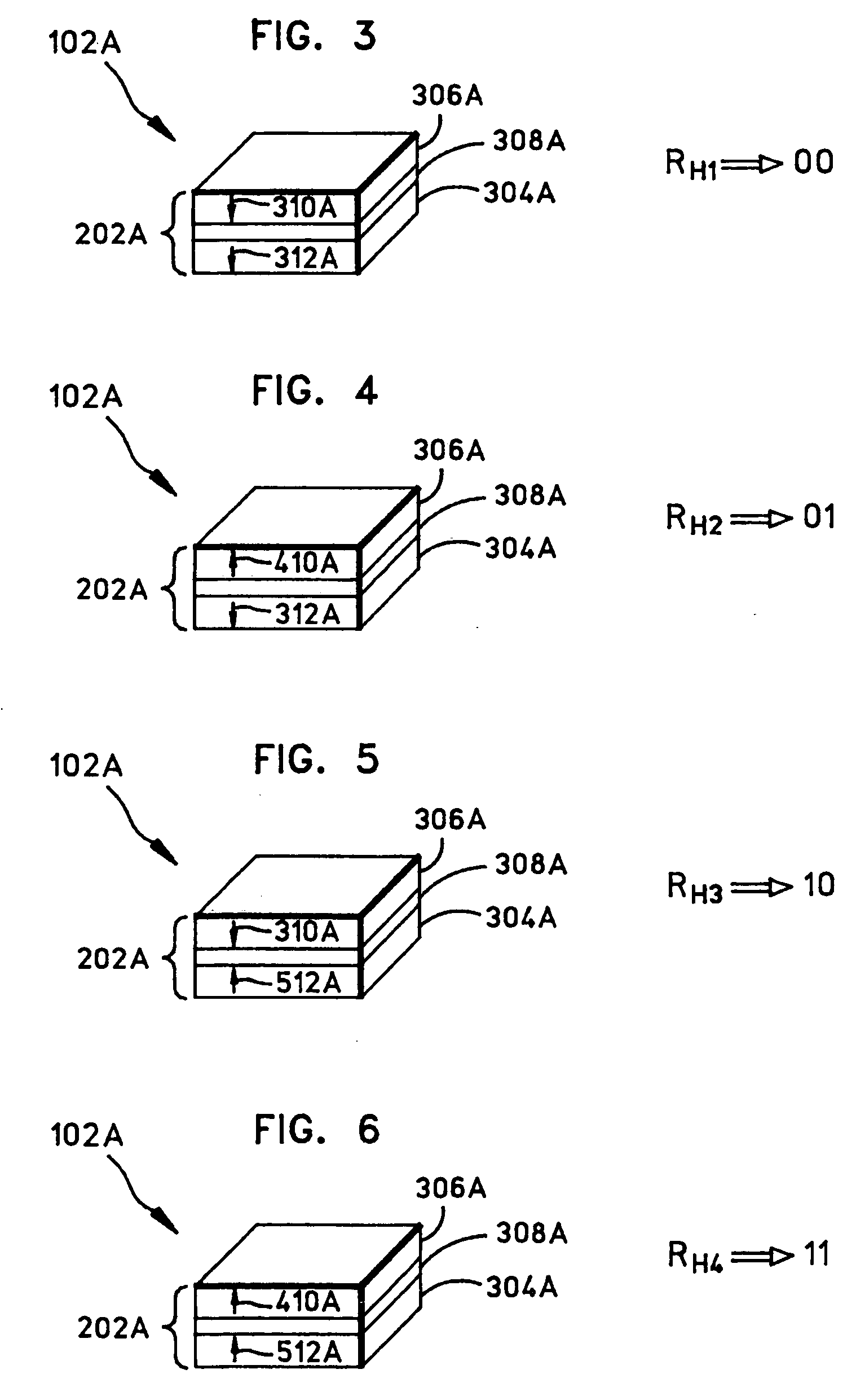 Memory cell and programmable logic having ferromagnetic structures exhibiting the extraordinary hall effect