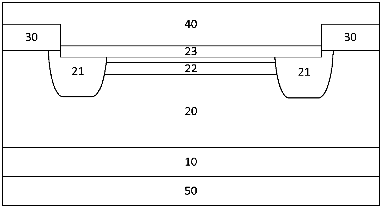 Shallow buried high-voltage Schottky rectifier and manufacturing method thereof