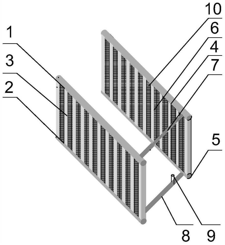 A U-shaped microchannel dehumidification heat pipe and its application method