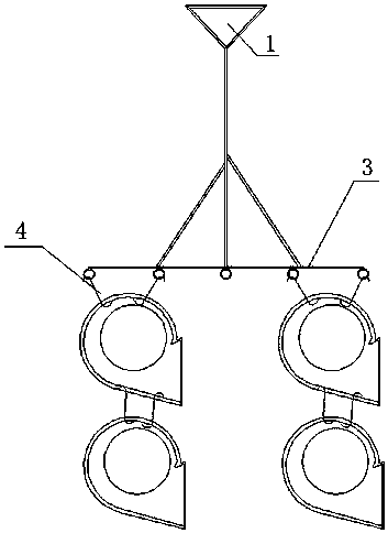 Dedicated rack for volute spraying