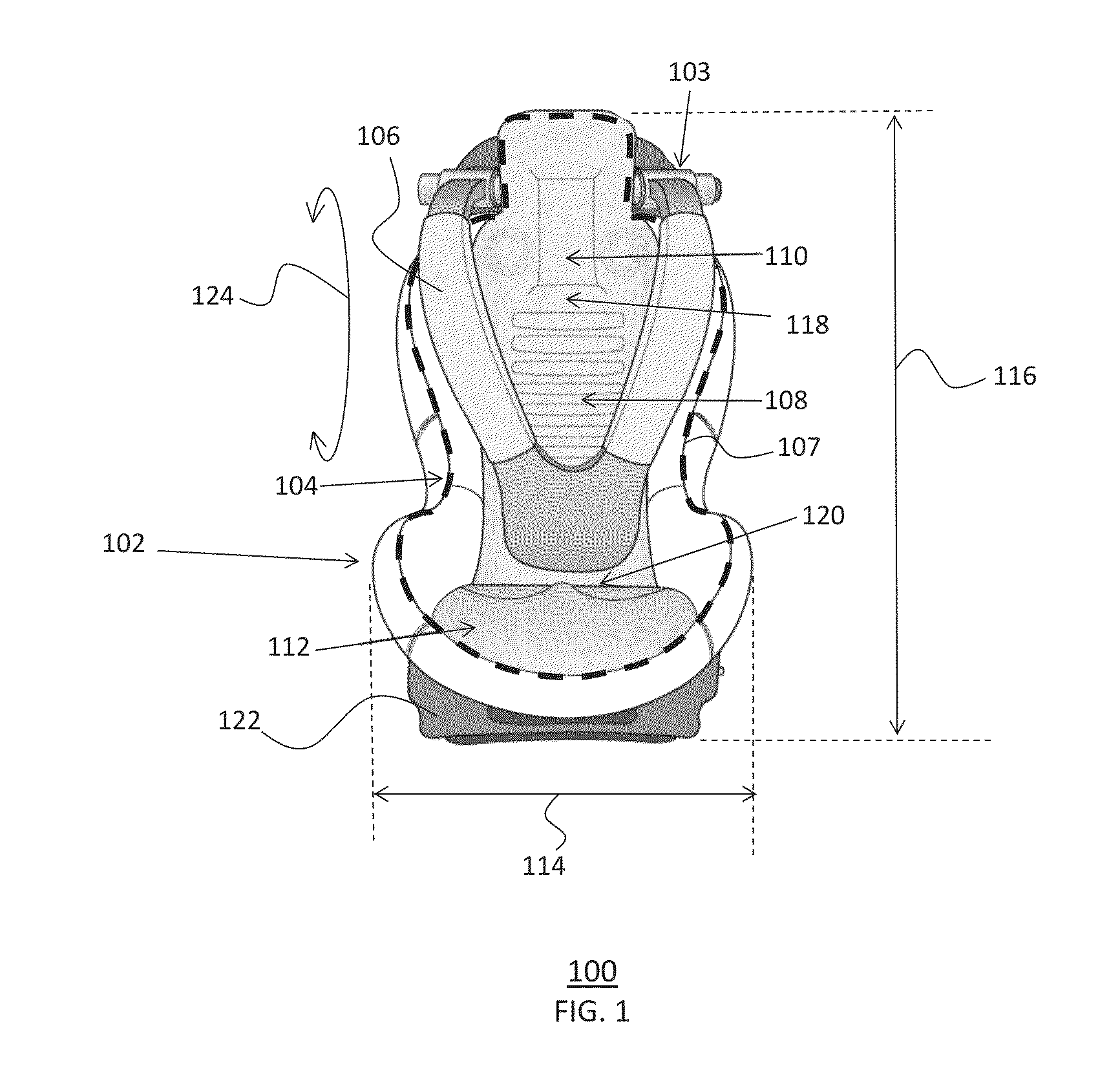 Child restraining seat