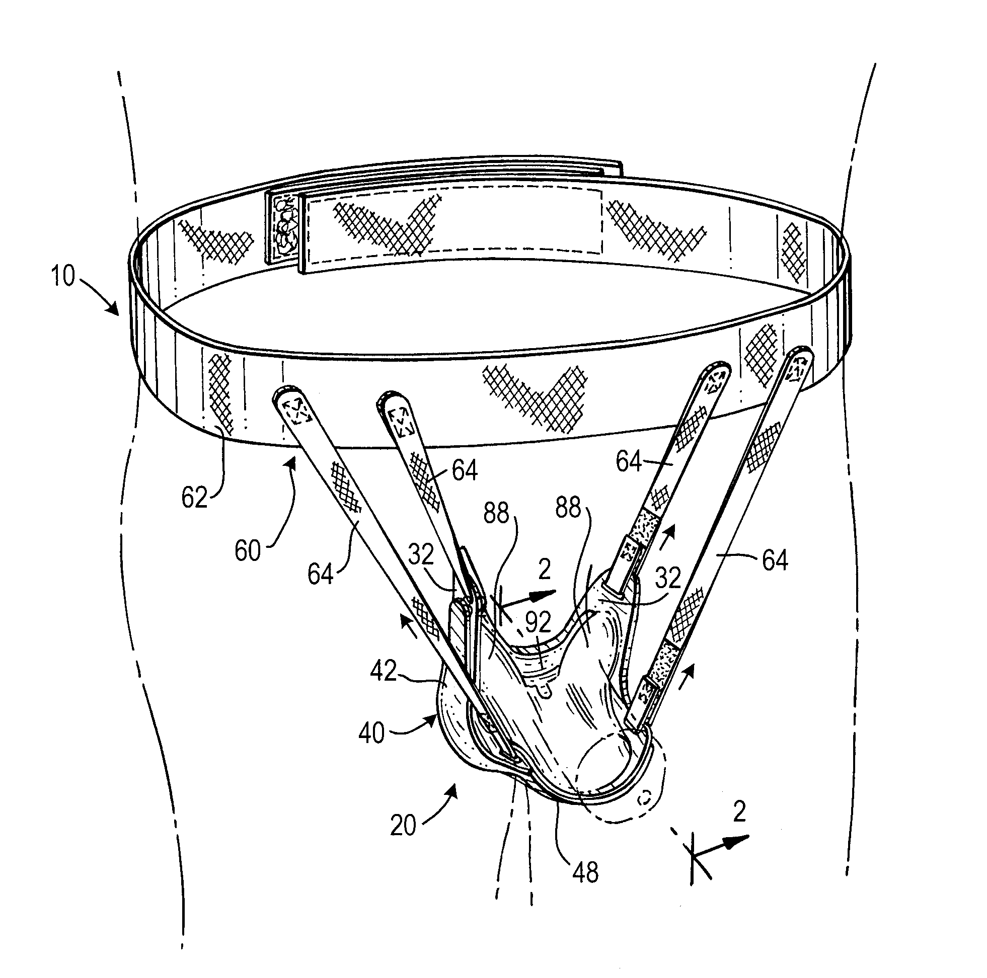 Apparatus and method for thermal therapy treatment to male genitalia