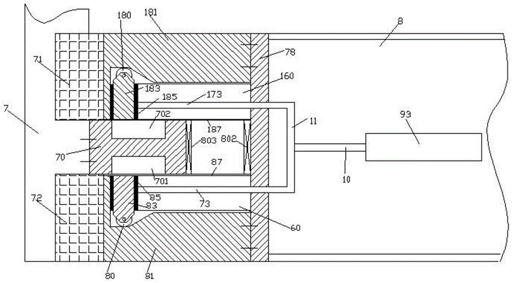 Electrical switch cabinet utilizing dual pushing rods