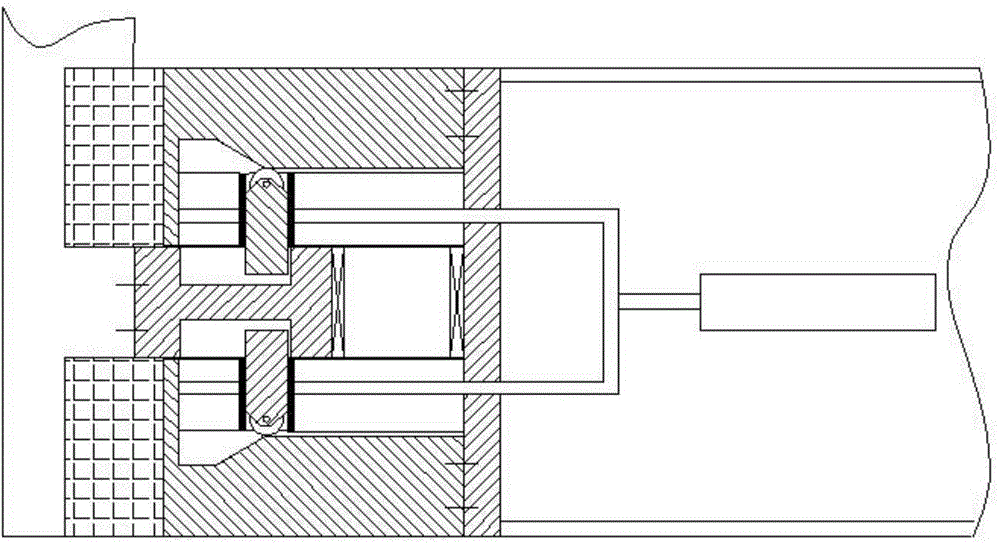 Electrical switch cabinet utilizing dual pushing rods