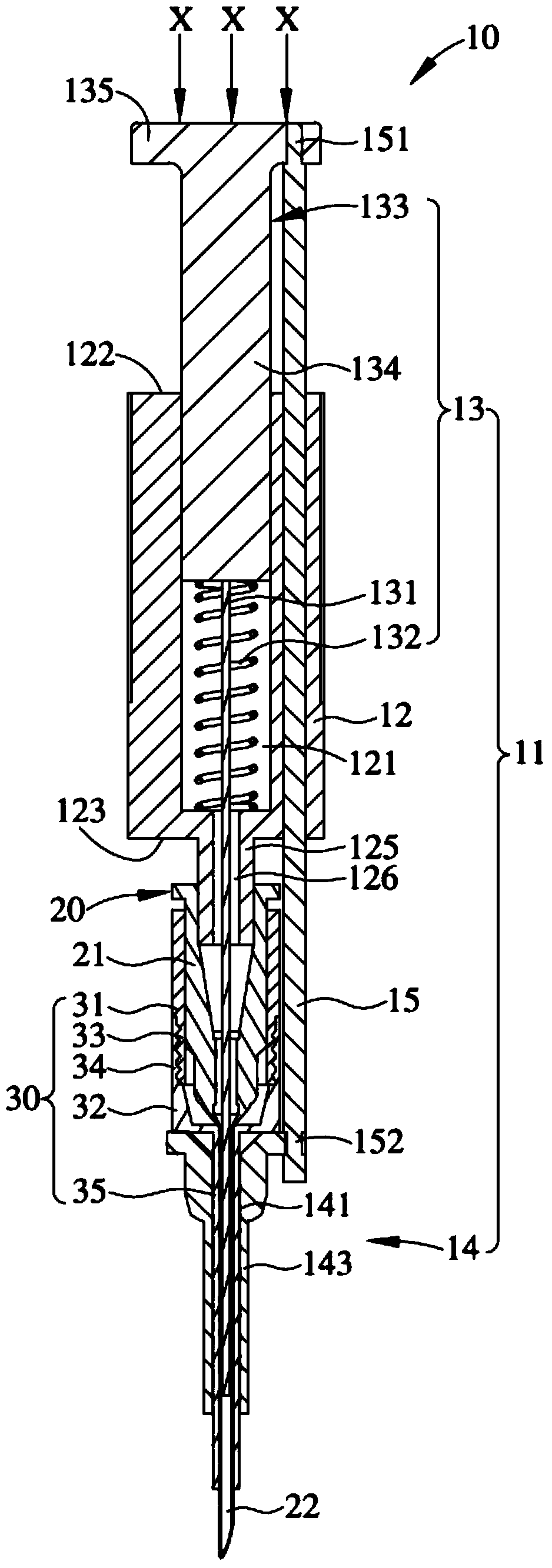 Disposable hair transplant apparatus with needle