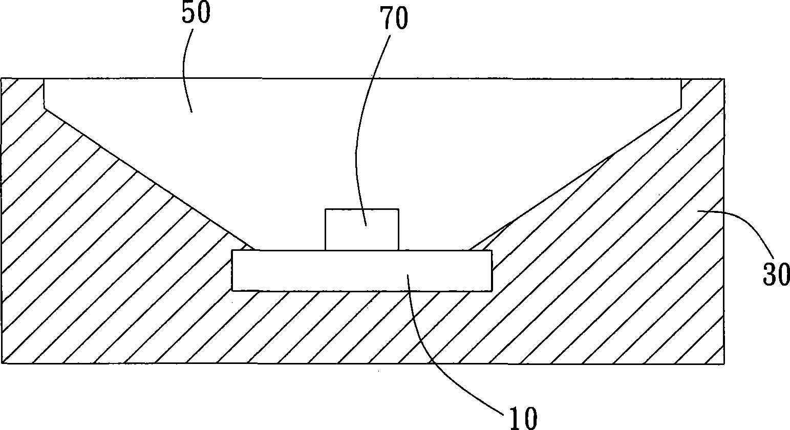 Light-emitting diode structure with metal reflection surface and heat sink