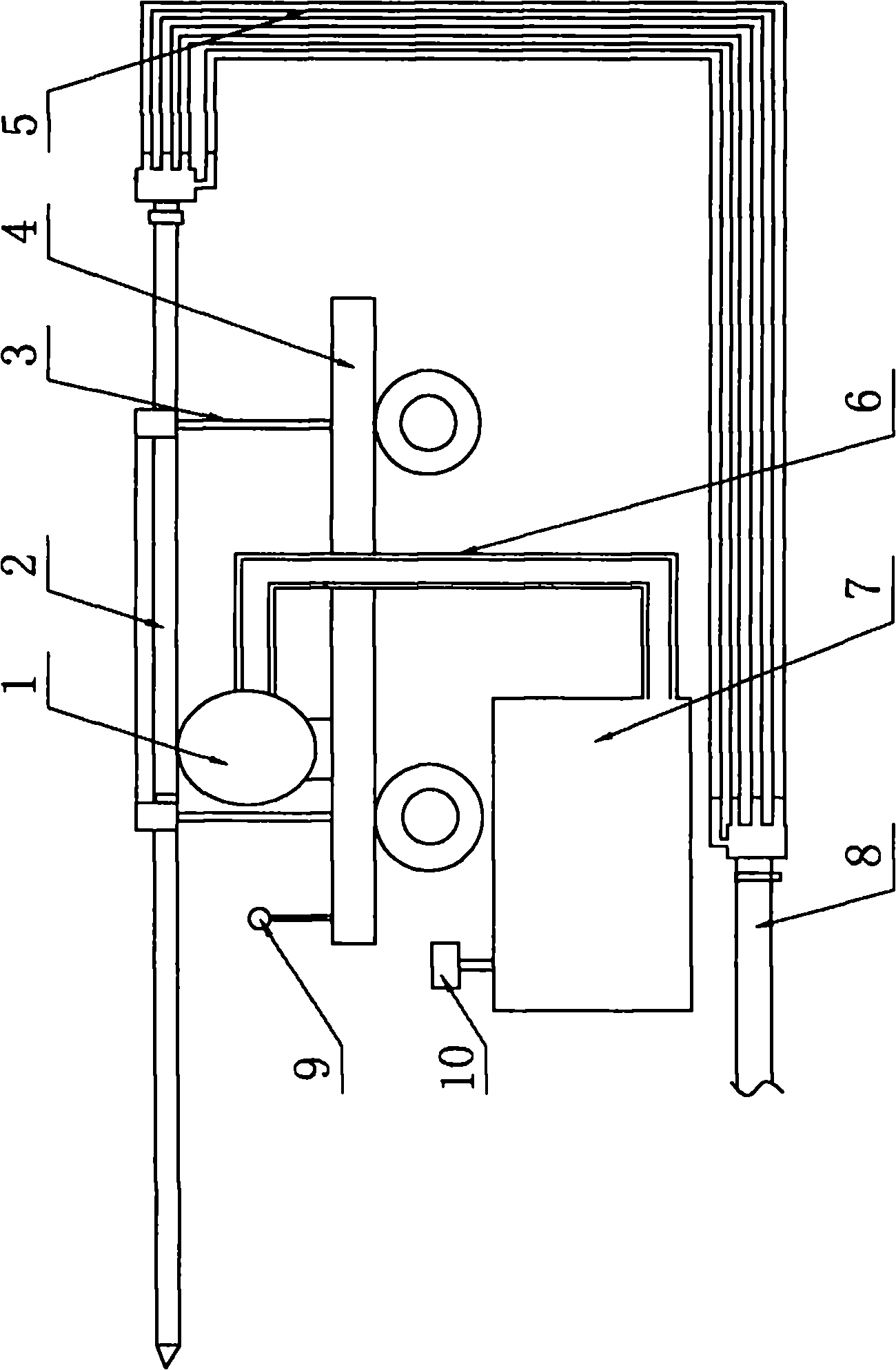 High-pressure small jet coal and gas outburst control device