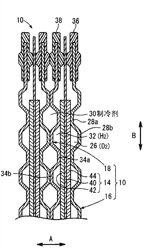 Fuel cell metal separator and noble metal coating method therefor