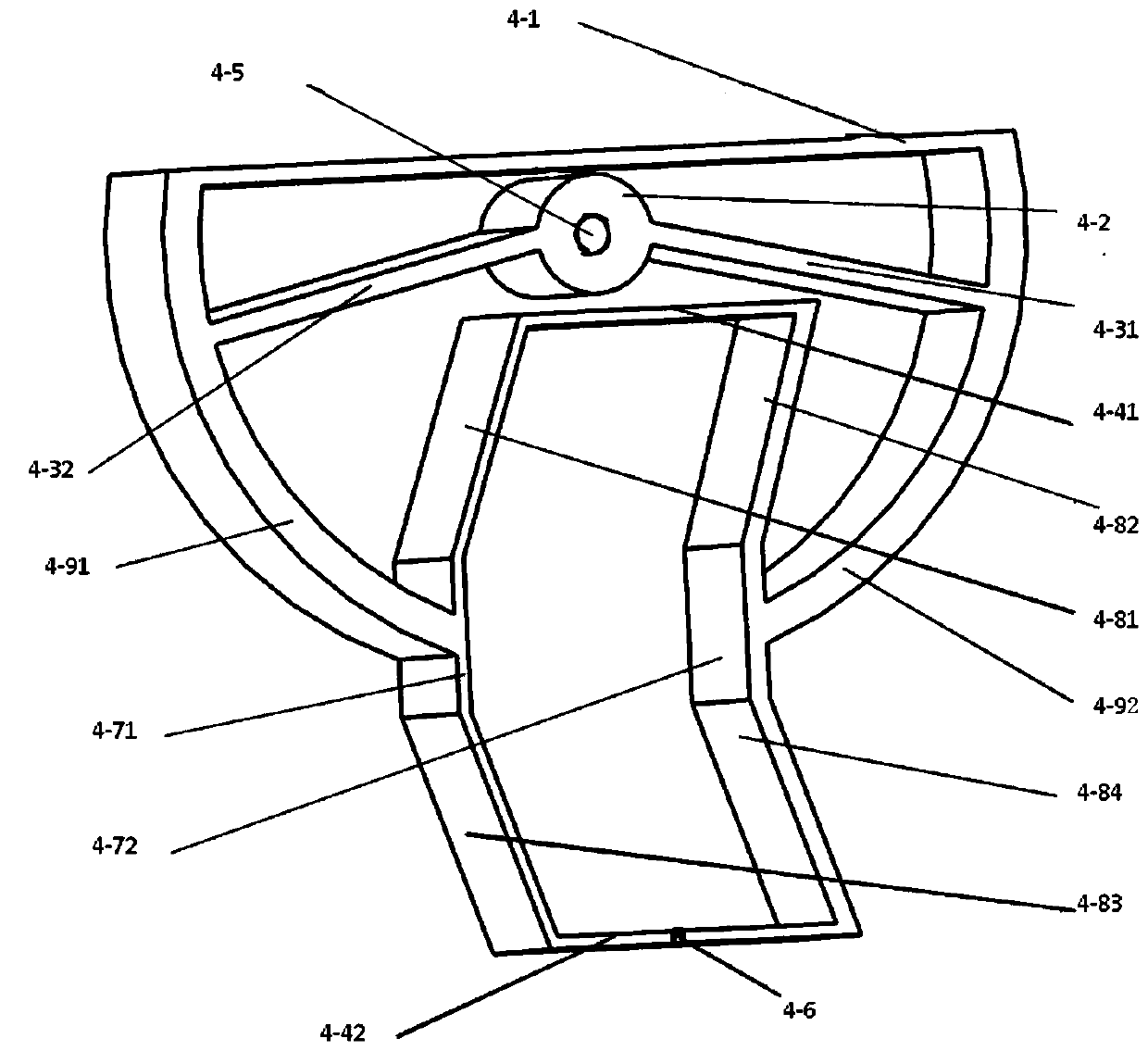 Flexible driving body and fast control mirror using the flexible driving body