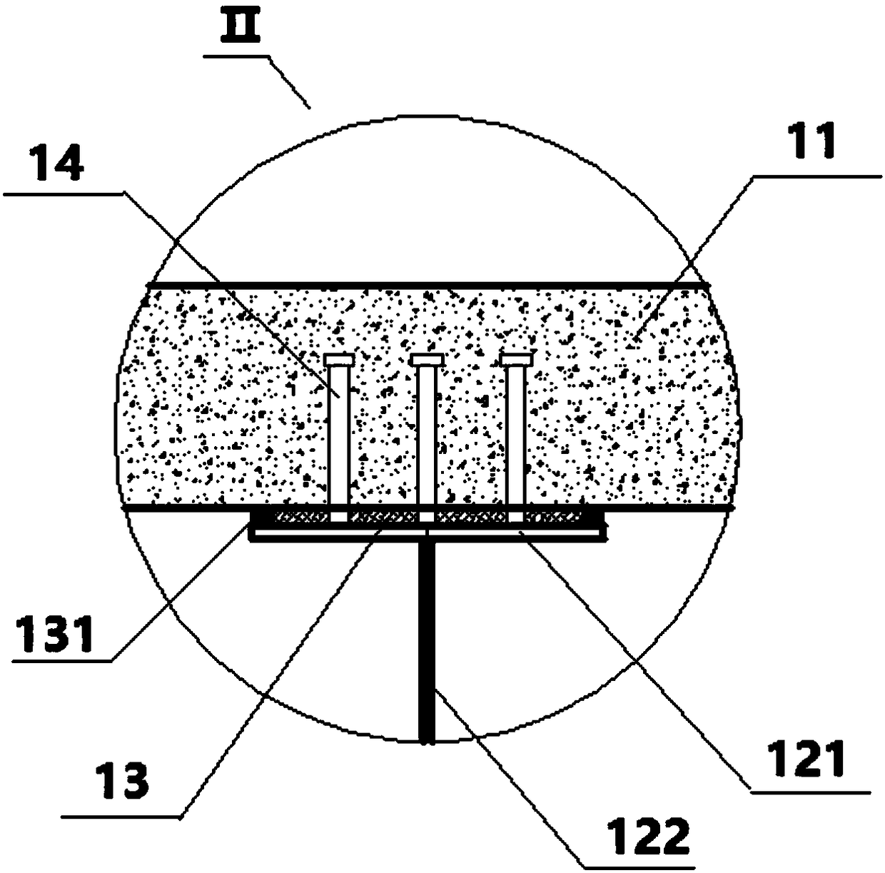 The superstructure of the prefabricated uncapped beam-type composite steel plate girder bridge and its assembling construction method