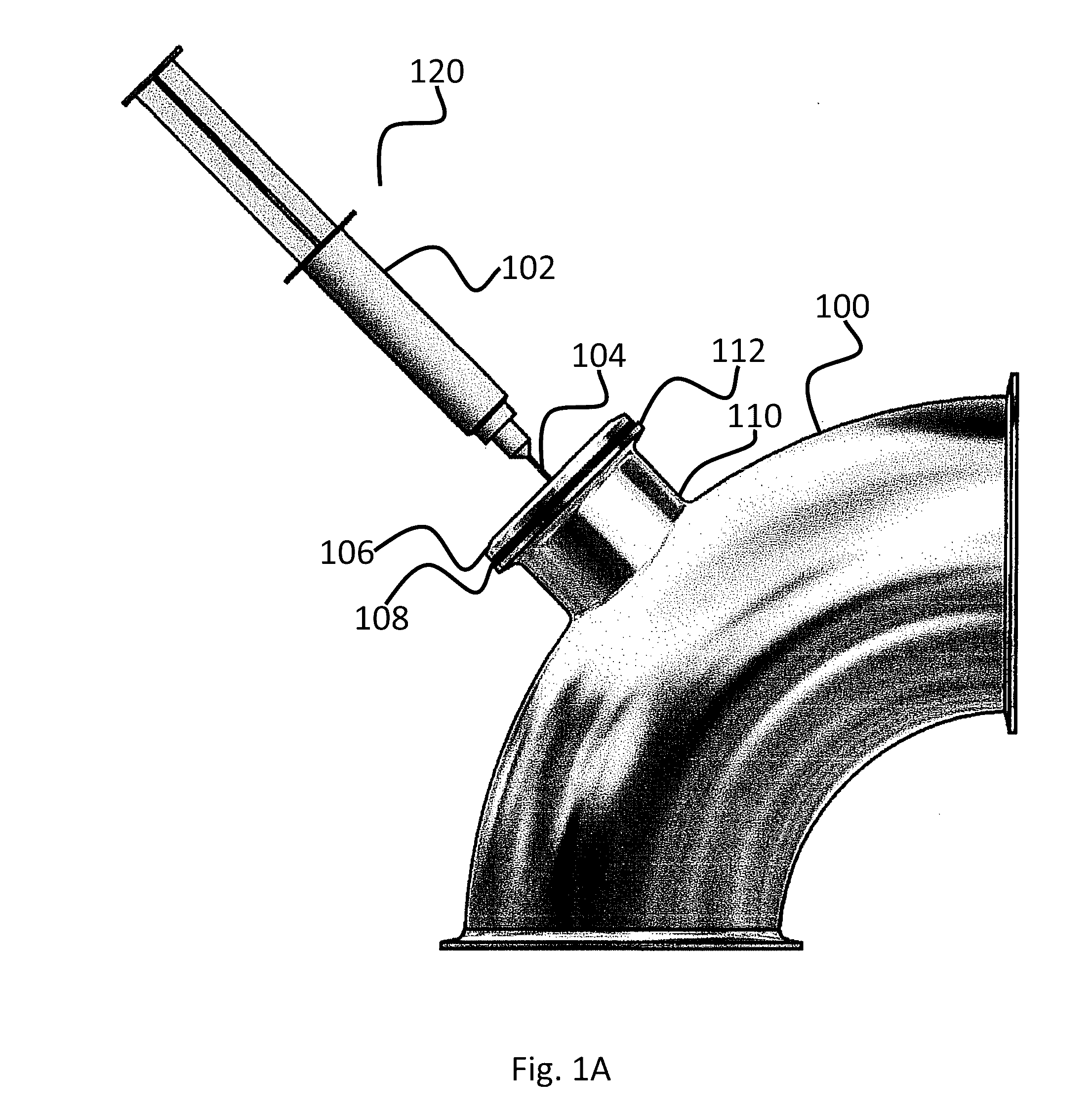 Self-sealing sampling port for sanitary piping