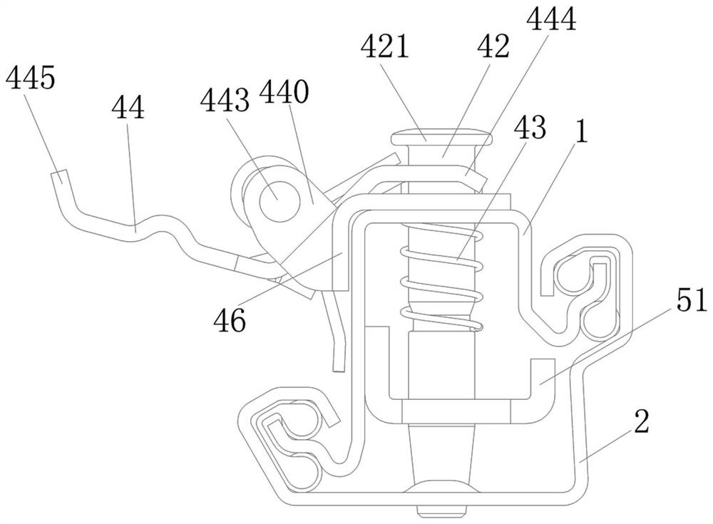 Installation and working method of silencer spring and locking mechanism in seat slide rail