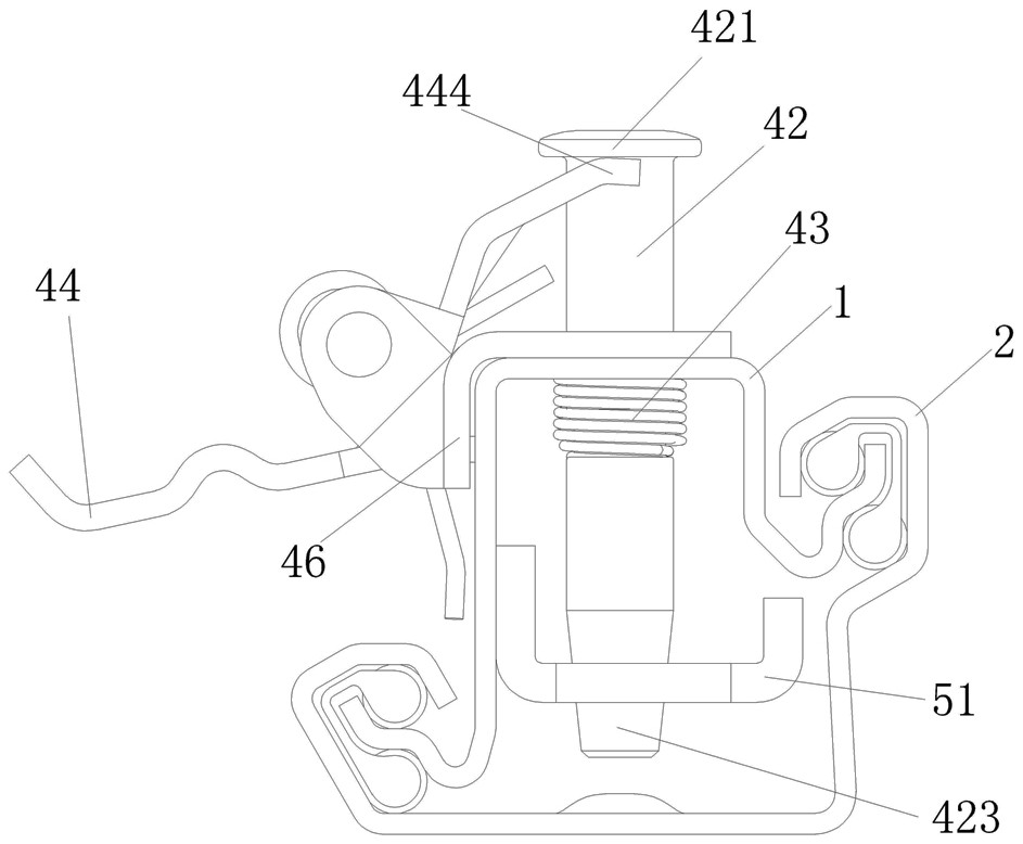 Installation and working method of silencer spring and locking mechanism in seat slide rail