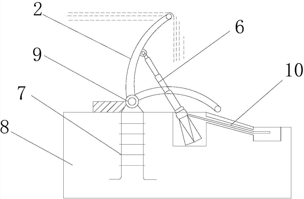 Hydraulic lifting dam capable of being controlled wirelessly and remotely