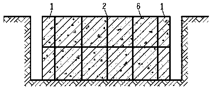Prefabricated underground diaphragm wall and construction method thereof