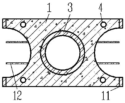 Prefabricated underground diaphragm wall and construction method thereof